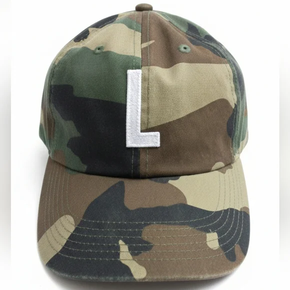 Rey To Z Personalized Initial "L" and Name "Liam" Camo Cotton Baseball Hat - Picture 1 of 6
